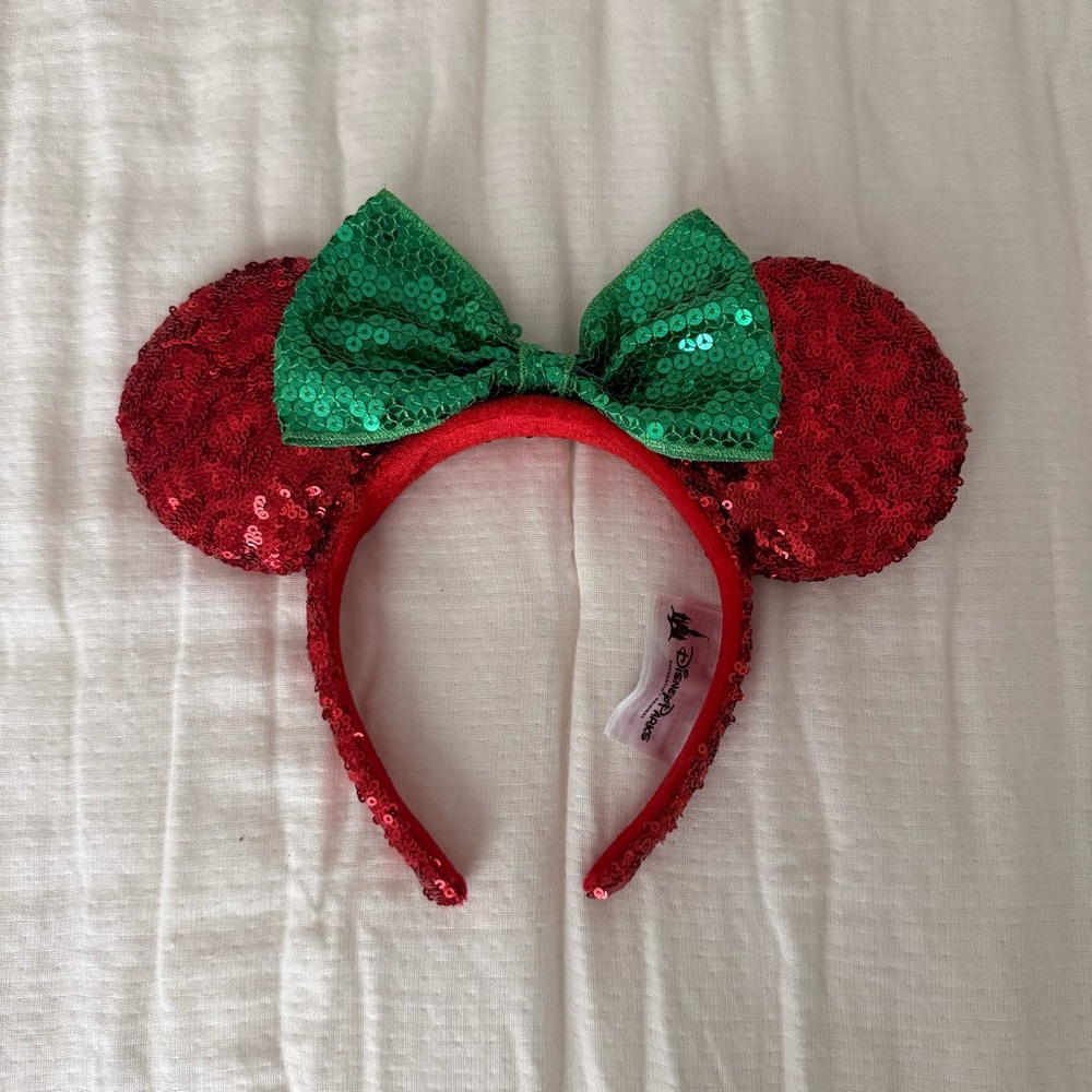 Disney Red & Green Sequin Minnie Ears